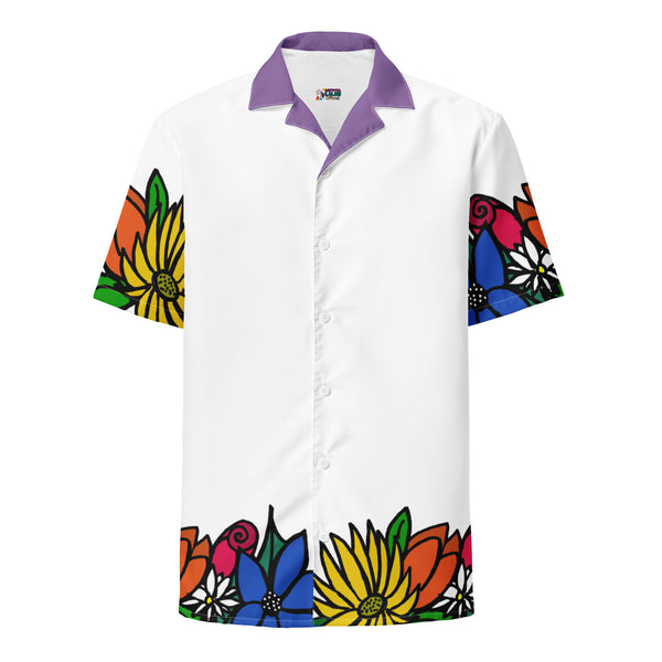 Unisex Flora button shirt