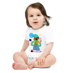 Intelligence Baby short sleeve one piece