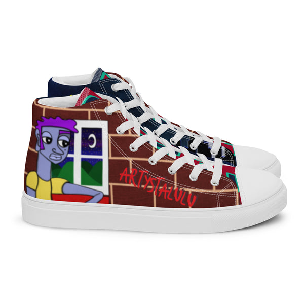 Luv & Peace Women’s High Top Canvas Shoes