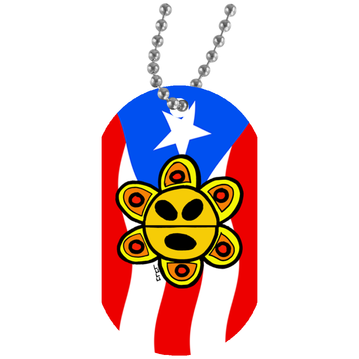 Orgullo Boricua Dog Tag