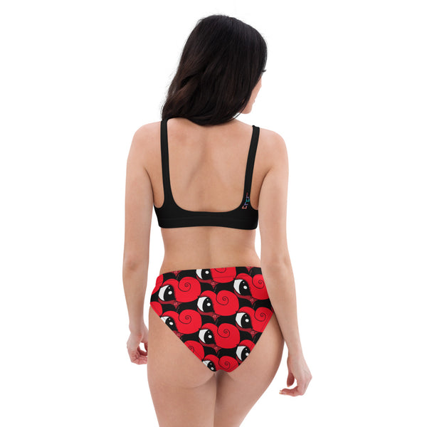 Lovely in Black, Recycled high-waisted bikini