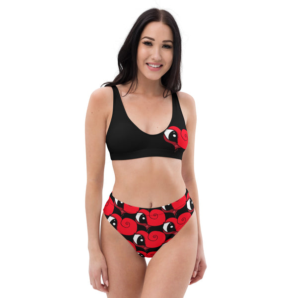 Lovely in Black, Recycled high-waisted bikini