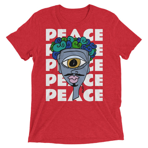 Peace Cyclops Short sleeve t-shirt by Artysta Lulu