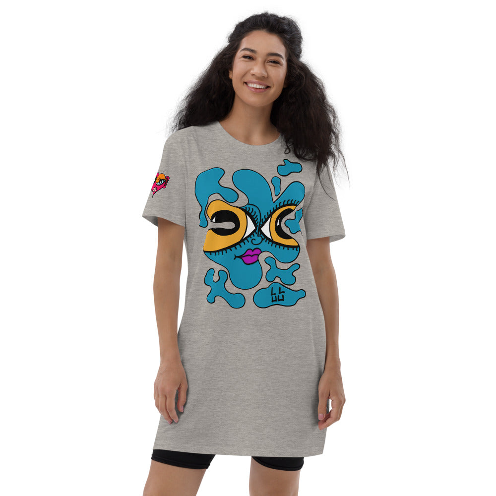 Puddle Love Organic cotton T-shirt Dress